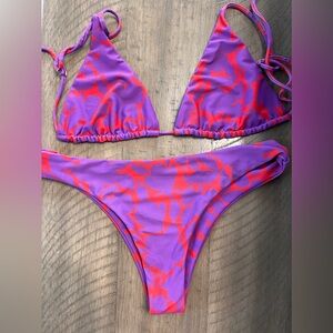 Skatie swimsuit. Gently used, ‘Rincon’ print